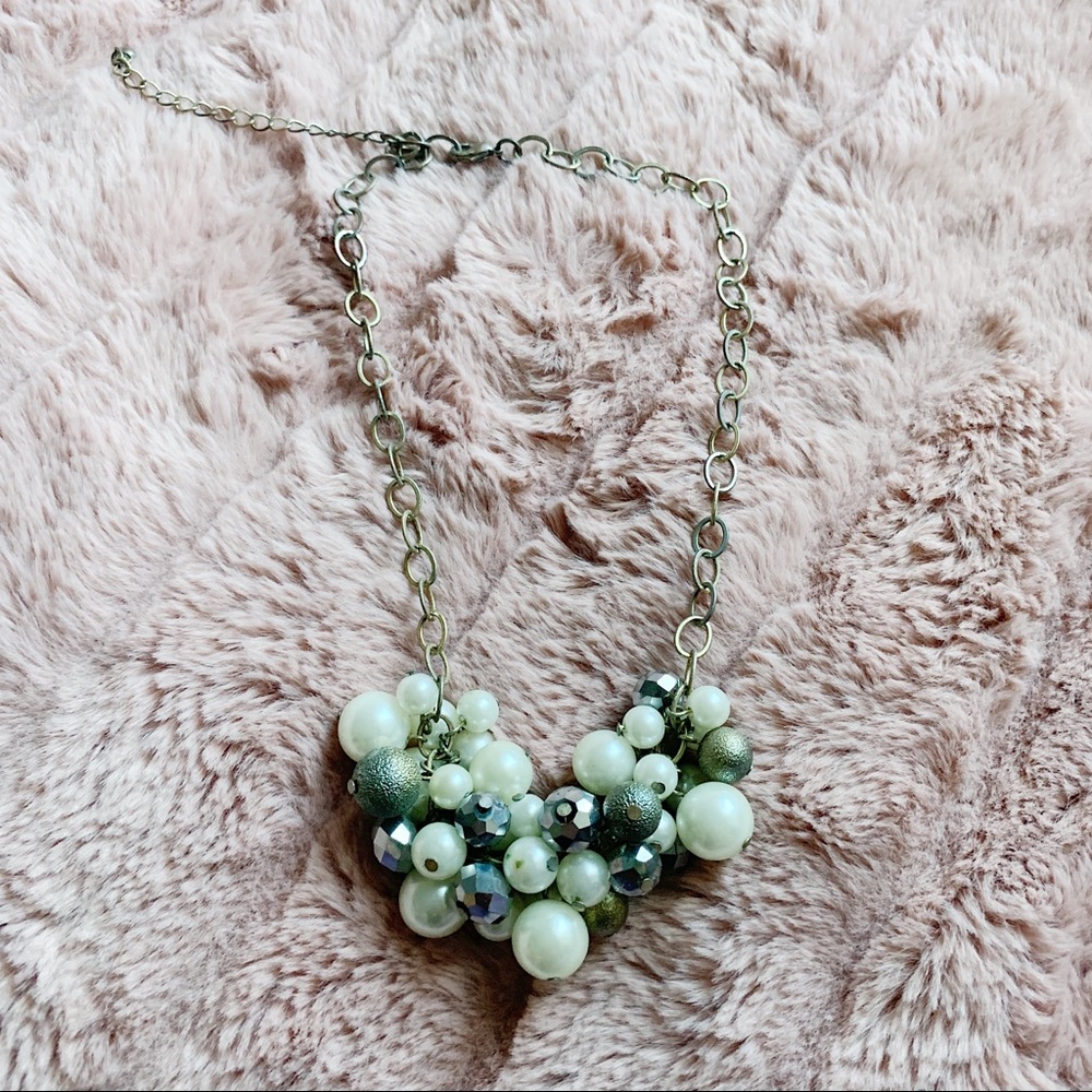 pearl clump necklace